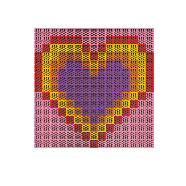 Pixel-Motiv "HERZ" (ohne Rahmen)