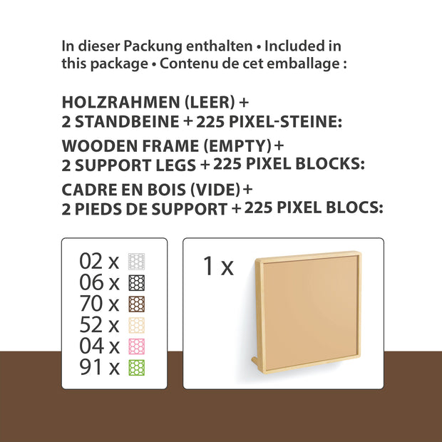 Pixel-Frame inkl. Motiv "AFFE"